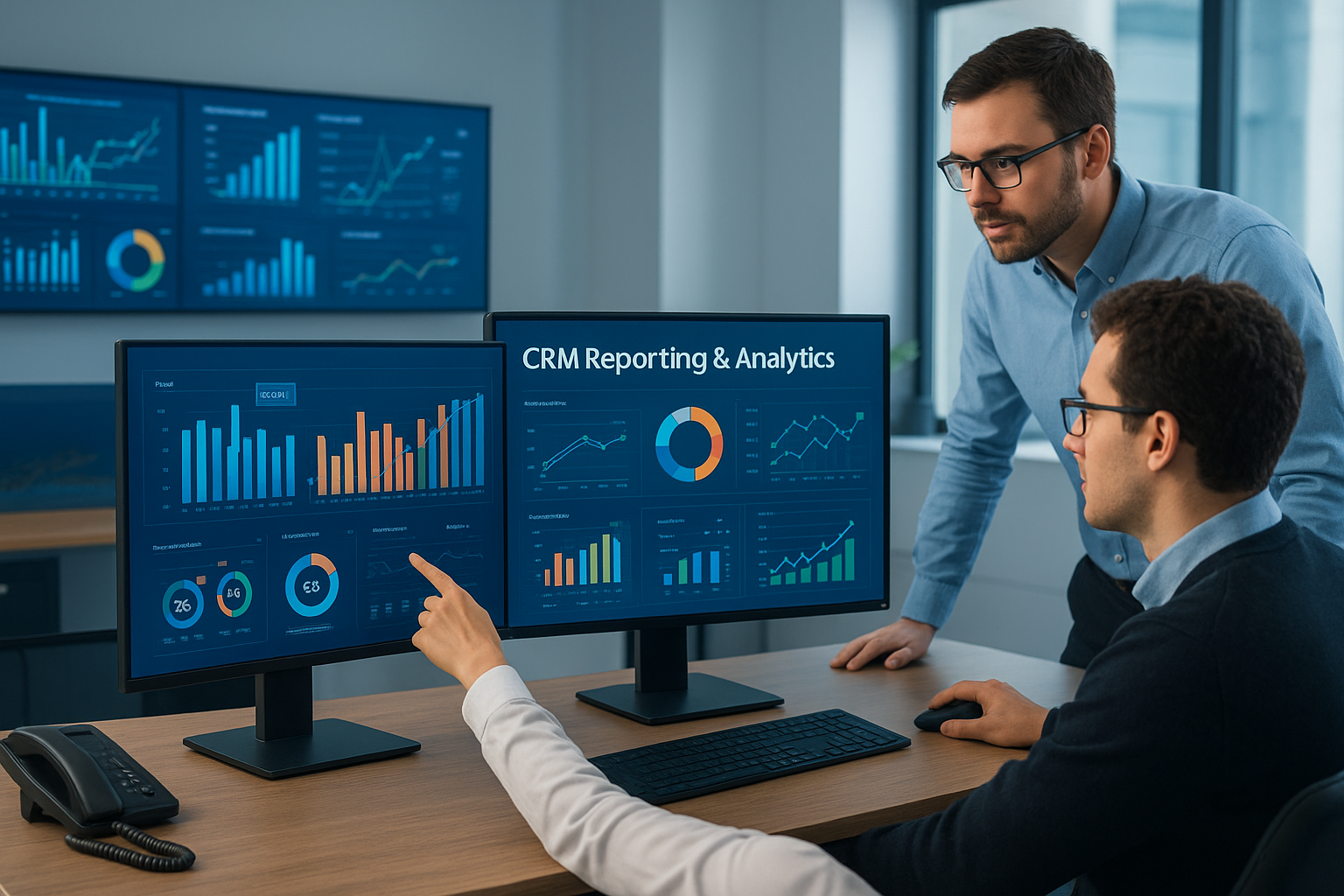 CRM reporting and analytics dashboard for modern business teams.